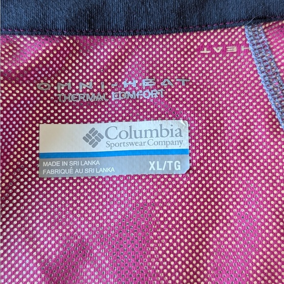 Women’s Columbia OmniHeat Zip layer Sz XL pink - Picture 5 of 14